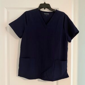 Mandala Women's Navy Scrub Top